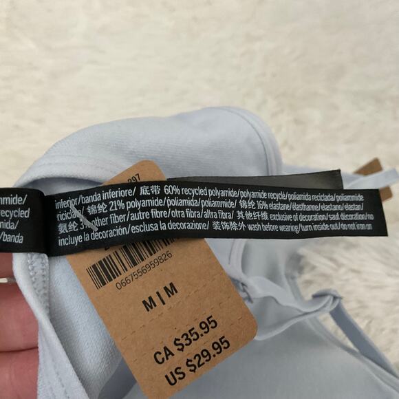 PINK Active Powder Blue Seamless Low Impact Padded Sports Bra - Medium - NEW - Picture 7 of 7